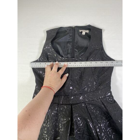 Eva Mendes Womens Black Fit Flare Dress Sleeveless Size 4 - Picture 11 of 12